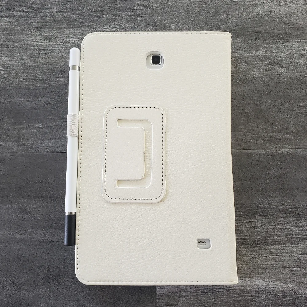 White Samsung Galaxy Tab 4 Unlocked w/Case